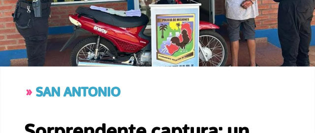 Sorprendente captura: un joven fue detenido mientras usaba la moto y el celular robados a un jubilado
